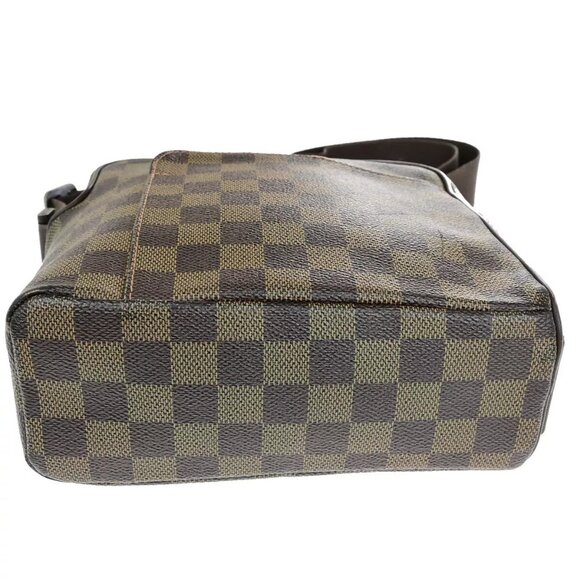 LOUIS VUITTON Olav PM Shoulder Bag Damier Ebene Leather Brown N41442 31YG510 - Picture 5 of 15
